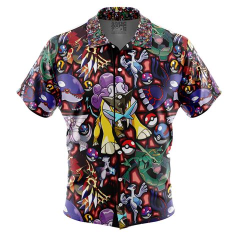 pokemon button up|pokemon button down shirts.